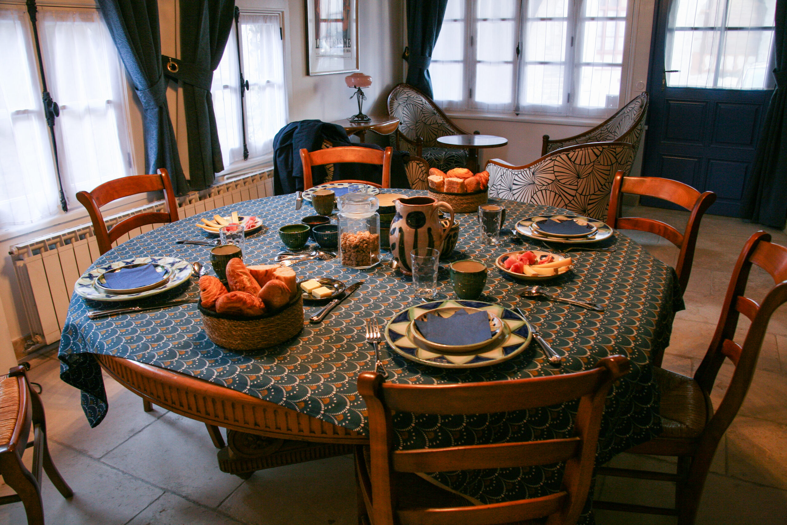 photo du petit-déjeuner dans le salon